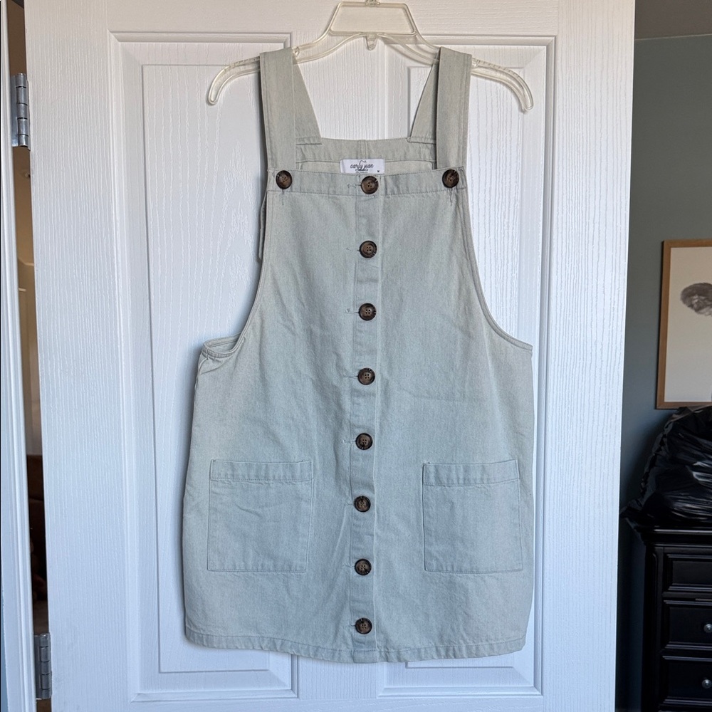 Carly Jean Light Denim Button-Down Dress
